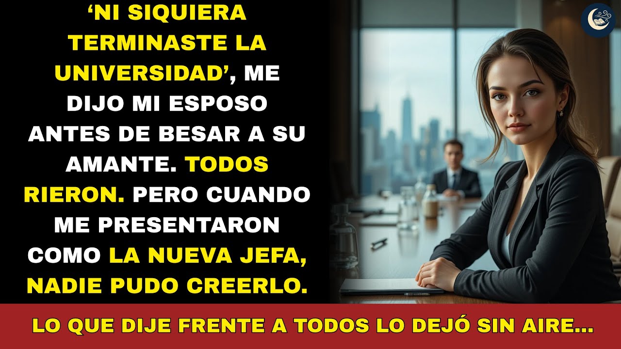 “Ni siquiera terminaste la universidad”, dijo antes de besar a su amante.
