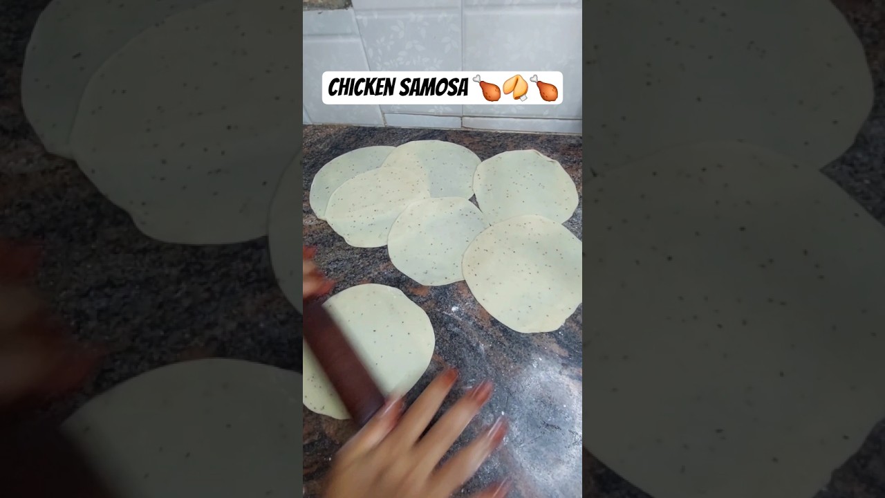 🍗🥠🍗 Chicken Samosa &ndash; Perfect crispy Samosa - Tea Time Snack #chickensamosa #chicken #samosa #shorts