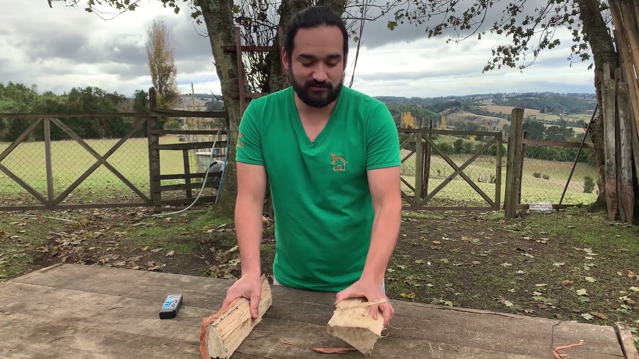 Tutorial para medir humedad de la leña - Mejoramiento de la Eficiencia Térmica Residencial Dalcahue
