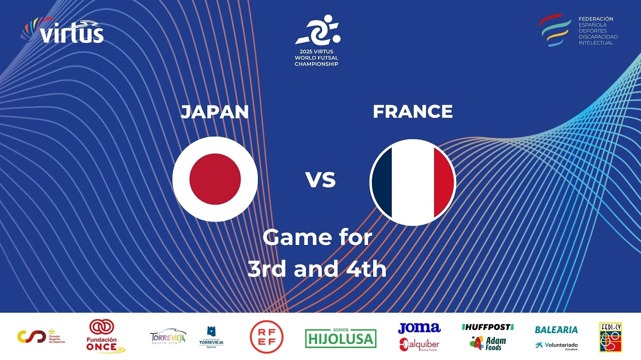 JAPAN vs FRANCE | 3rd and 4th place | 2025 Virtus World Futsal Championships