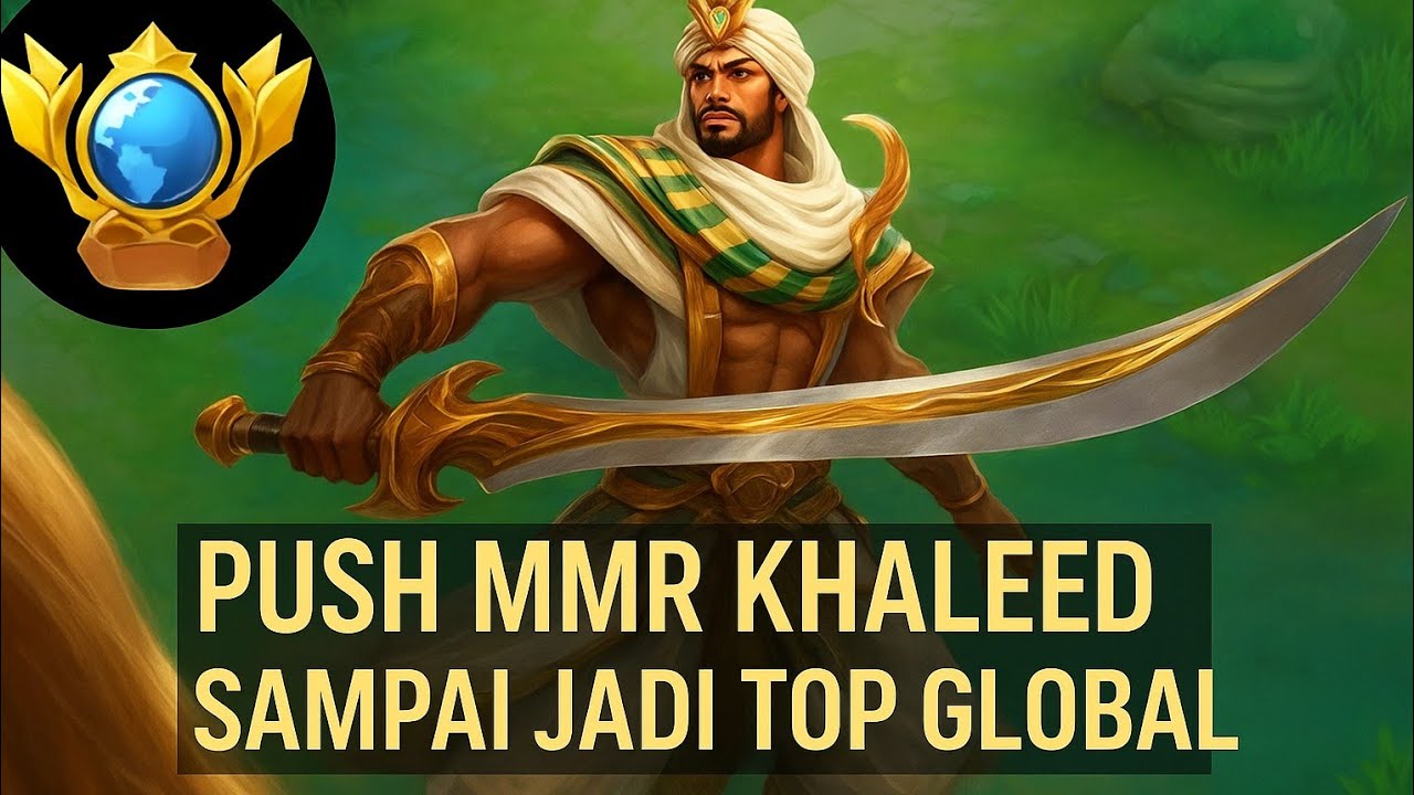 GAME PLAY KE 1 PUSH MMR KHALEED SAMPAI JADI TOP GLOBAL @MobileLegends5v5MOBA