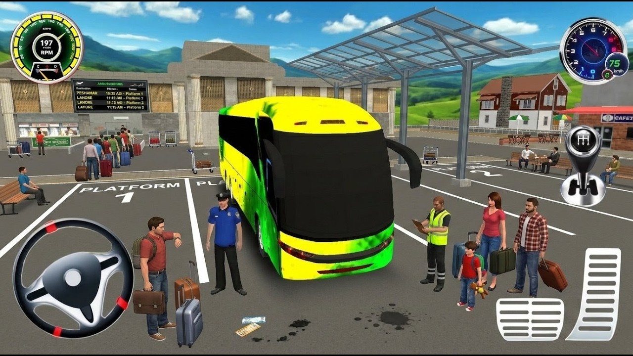 Indian Coach Bus Simulator 3D! Driving Game Best Bus Mod Bus Simulator || Android Gameplay