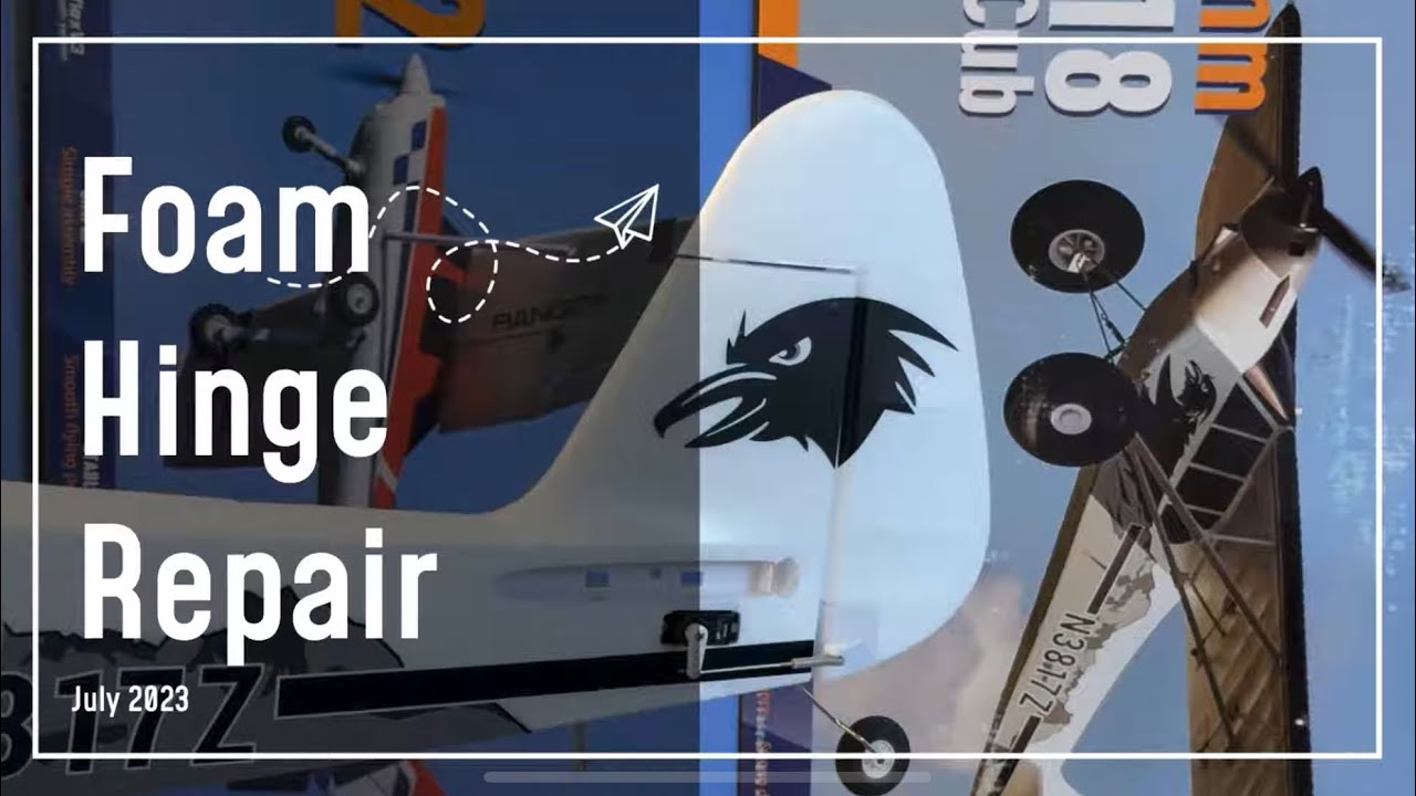 How to Repair Foam Hinges on RC Planes with Nylon Blade Hinges