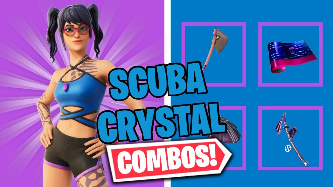 SCUBA CRYSTAL COMBOS | FORTNITE SKIN REVIEW