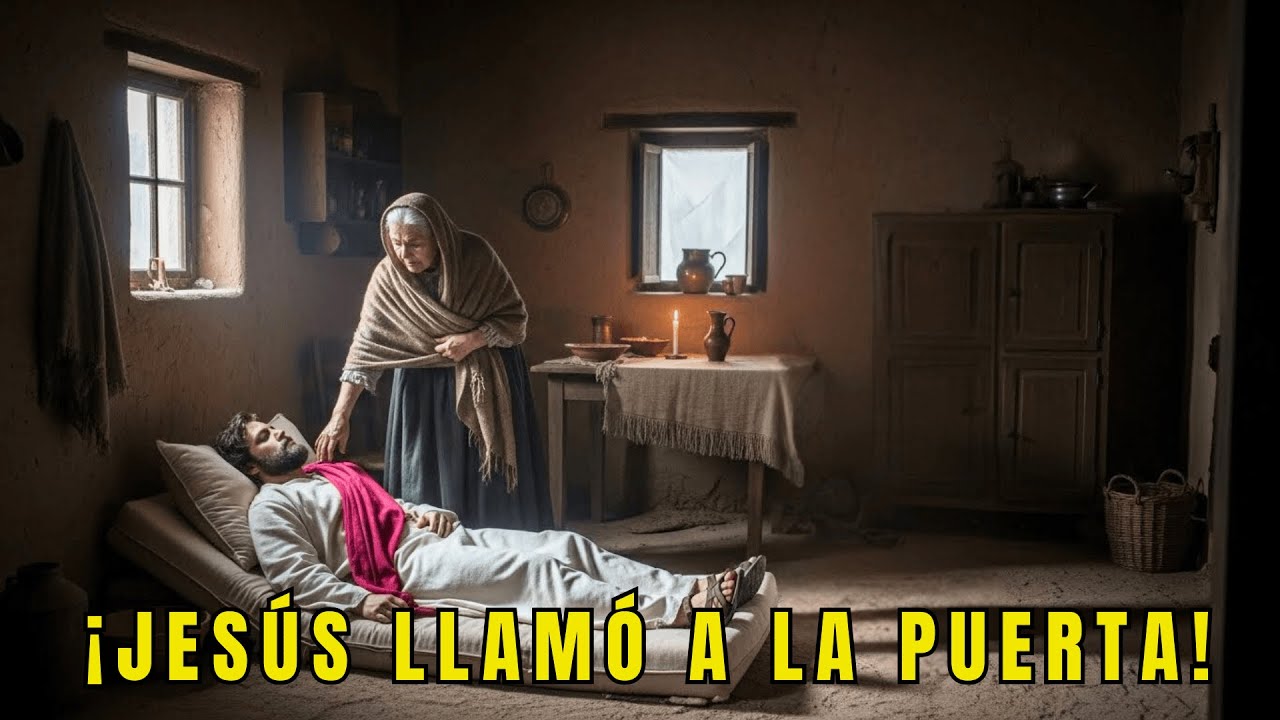 ANCIANA DESAMPARADA CUIDÓ A UN HOMBRE HERIDO QUE LLEGÓ DE NOCHE… SIN SABER QUE ERA JESÚS