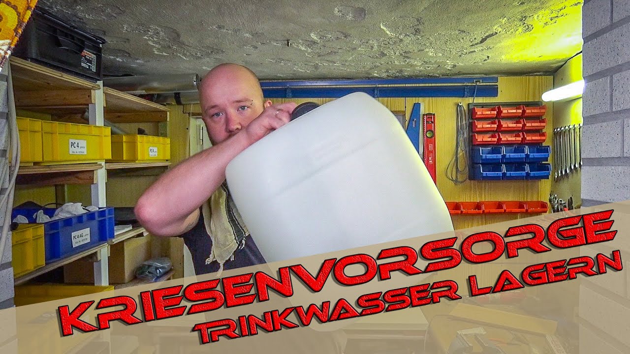 Wasser lange haltbar machen und einlagern | Trinkwasser + Wasseraufbereitung | Krisenvorsorge | DIY