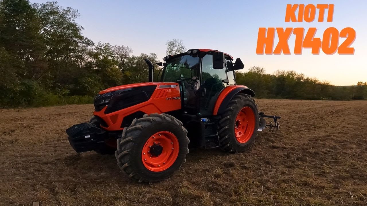 Дискование с помощью Kioti Hx1402