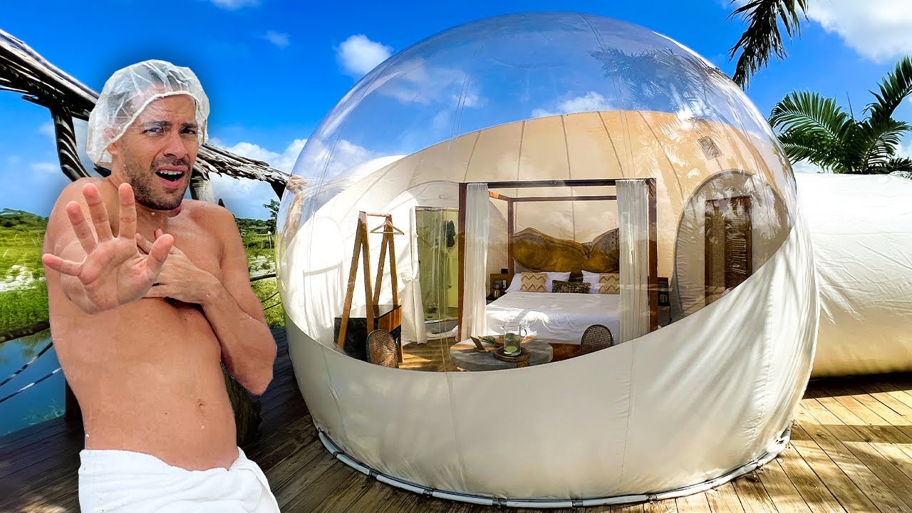 We Spent the Night in a Transparent Bubble