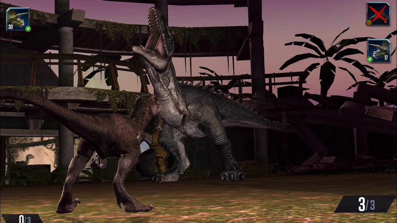 VELOCIRAPTOR VS TYRANNOTITAN I JURASSIC WORLD GAME LEVEL 10