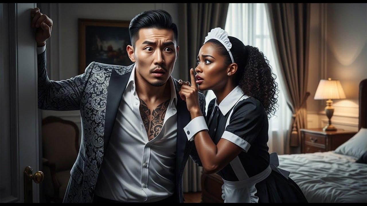 Ruthless Korean Mafia Came Home Early to Find His Wife Doing This...Black Maid Whispered Don't move