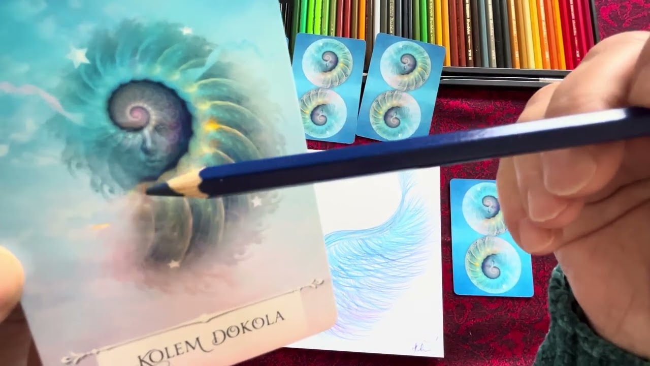 🌀 Jsi Spolutvůrce aneb Na rozcestí #automatickákresba  #tarot