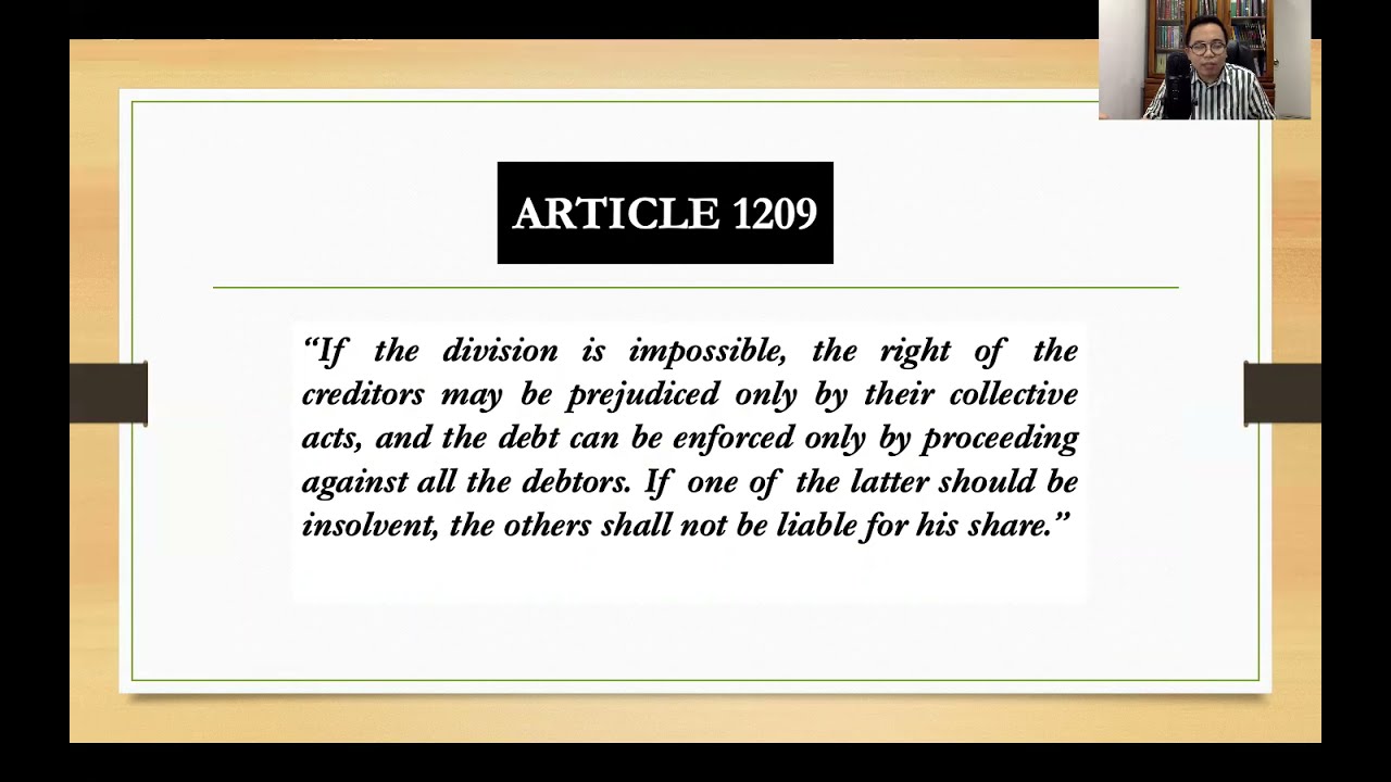 Part 5- Joint and Solidary Obligation