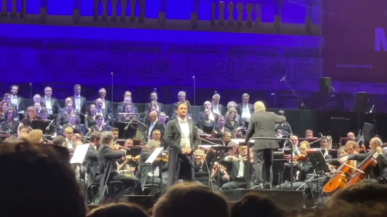 Brian Jagde interpreta «Nessun dorma» per il finale del concerto del Teatro La Fenice a San Marco