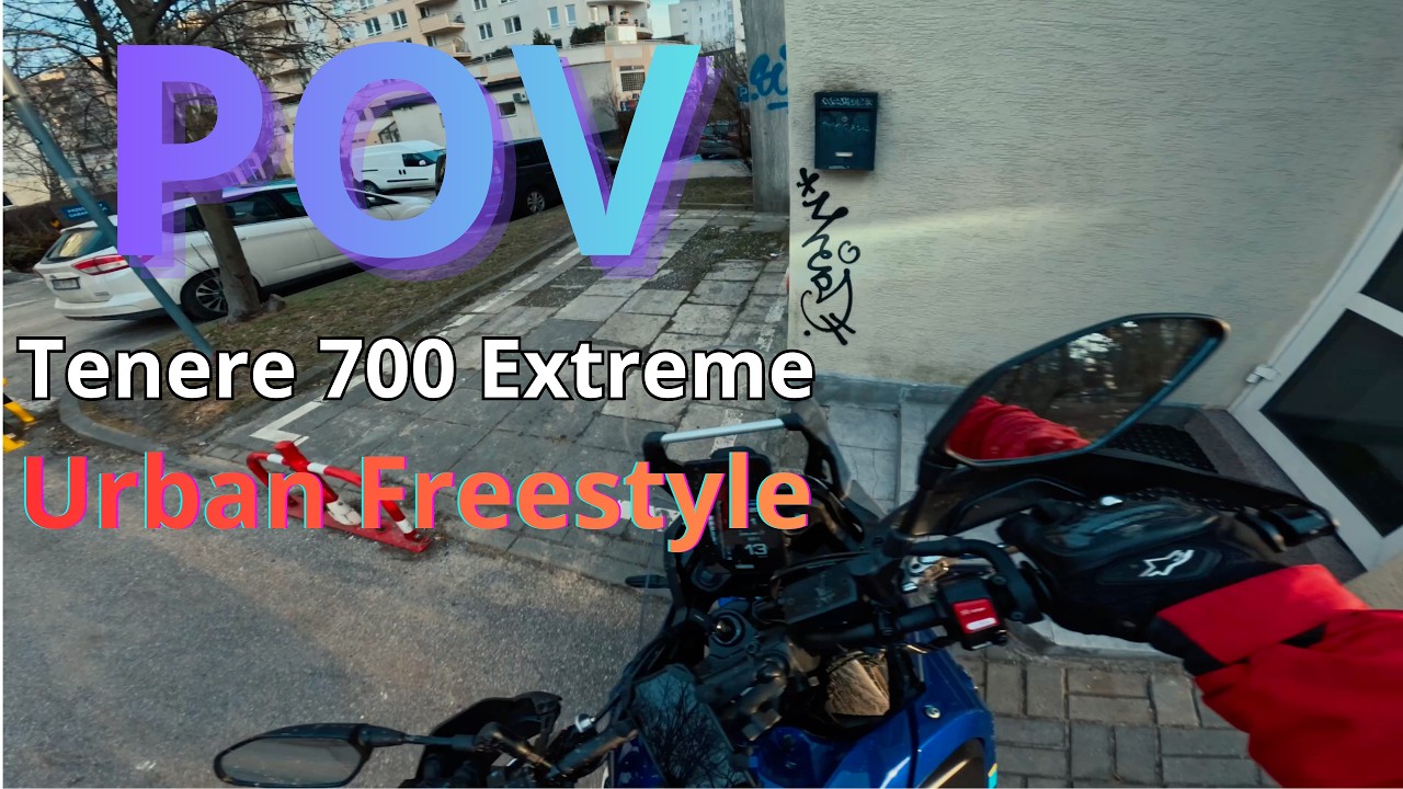 Urban Ride on the Tenere 700 Extreme | Akrapovic Exhaust Sound | POV