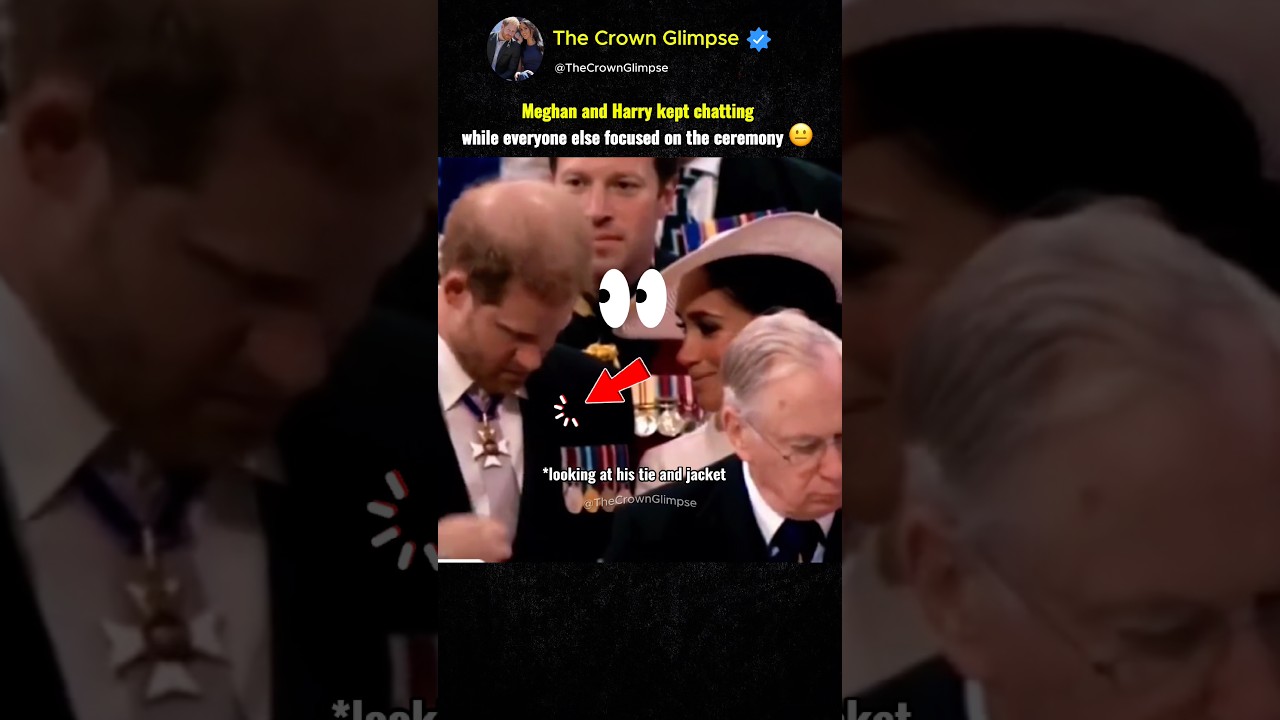 Meghan and Harry kept chatting while everyone else focused on the ceremony 😐 #meghanmarkle