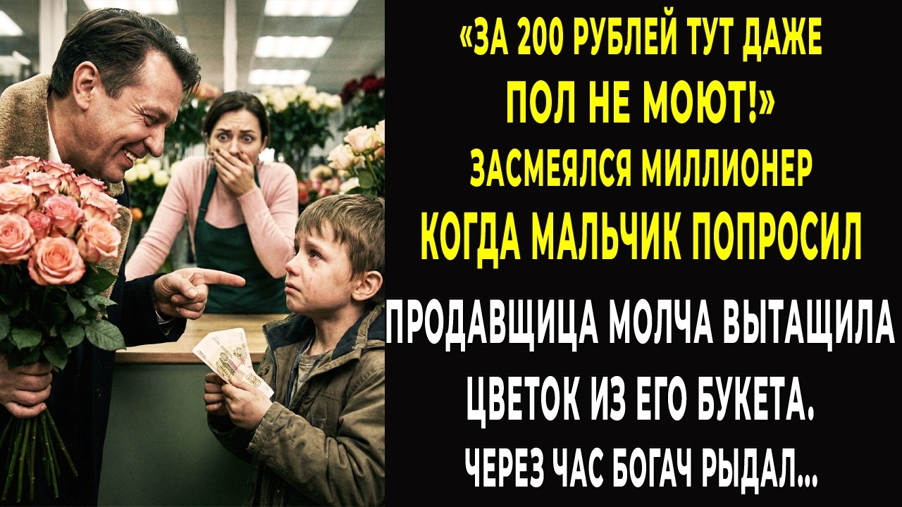 Мама сказала: купи самую красивую! сказал мальчик в цветочном… Вот всё, что у меня есть…