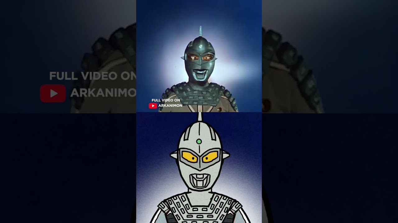 Ultraseven Transformation Original vs Animated  #ultraman #tokusatsu #ultraseven