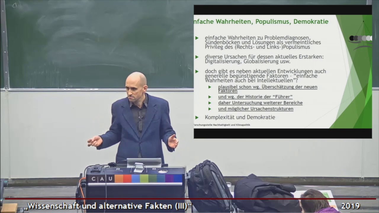 Wissenschaft und alternative Fakten (III): Prof. Dr. Dr. Felix Ekardt