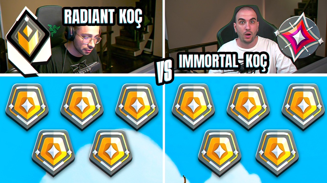 RADİANT koça sahip 5 GOLD vs İMMORTAL koça sahip 5 GOLD! | Valorant