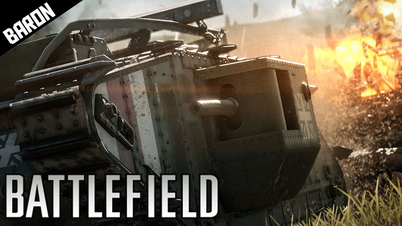 Mark IV LAND BATTLESHIP Killing Spree (Battlefield 1 Tanks Gameplay)