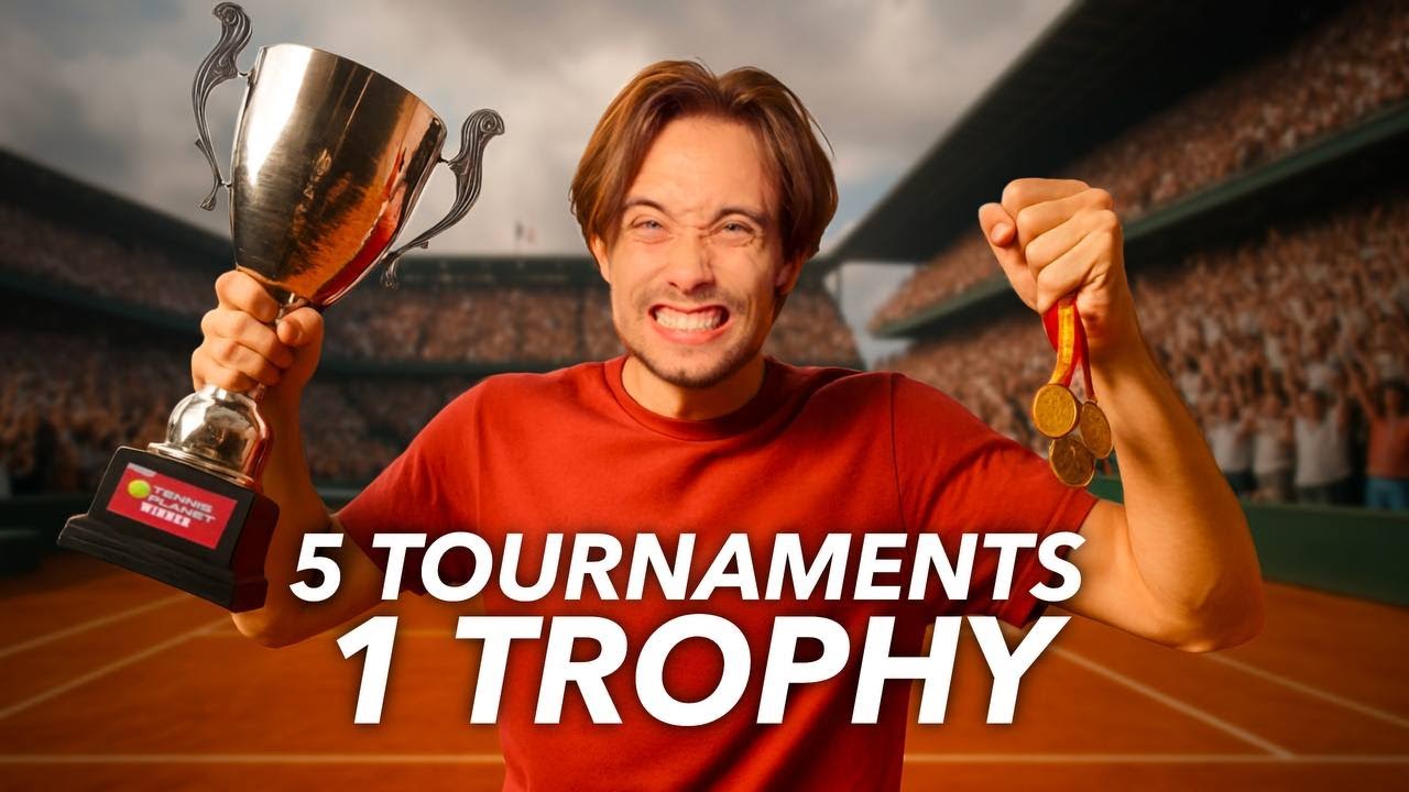 I did it 5 Tournaments 1 Trophy | From 0 to ATP Player