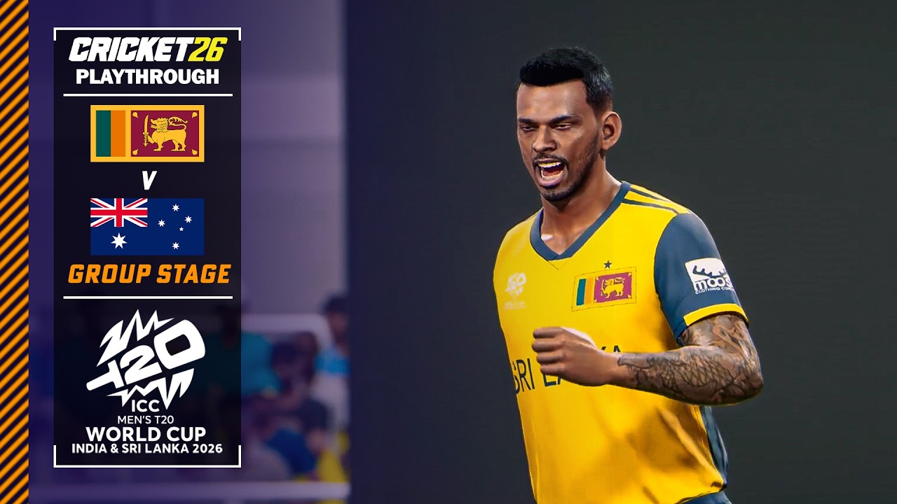 Sri Lanka v Australia - 2026 ICC T20 World Cup - Group Stage (Cricket 26 Gameplay)