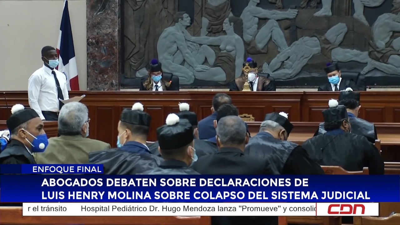 Abogados debaten sobre declaraciones de Luis Henry Molina sobre colapso del sistema judicial
