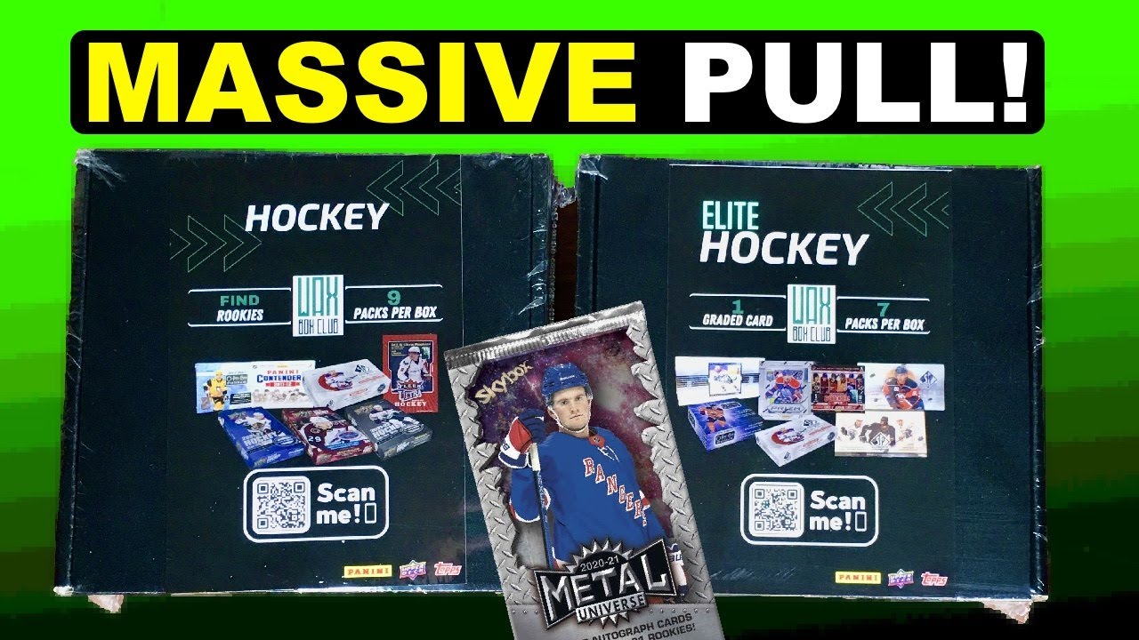 WHAT IS THIS LUCK?!? - ELITE Wax Box Club Hockey Card Subscription Box + Standard - August 2022