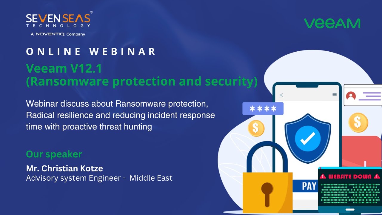 Veeam V12.1 (Ransomware protection and security) Webinar