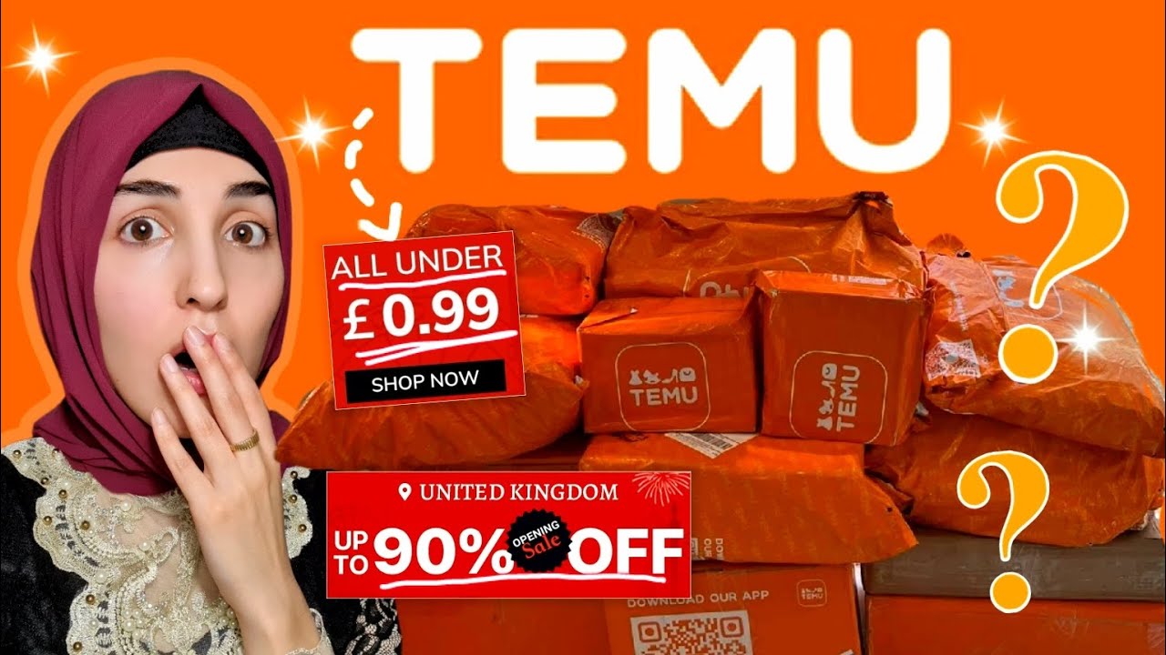 OMG TEMU UK IS HERE! 🤯🤩 99P Discount Shopping App 🛍 HUGE 90% SALE & FREE SHIPPING 😱 Haul & Review 😍