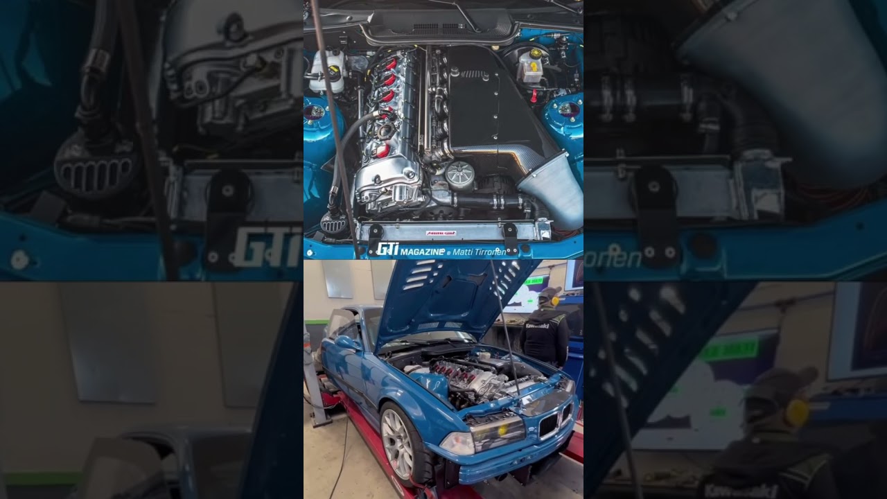 Built S54 e36 M3 dyno pull