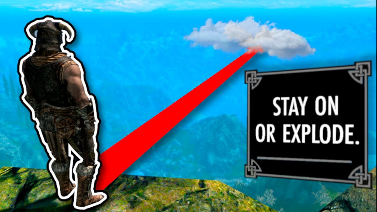 I Crossed ALL OF Skyrim In A Straight Line