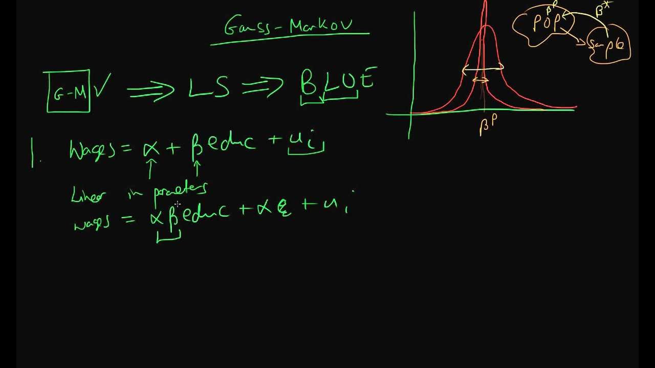 Gauss-Markov assumptions part 1