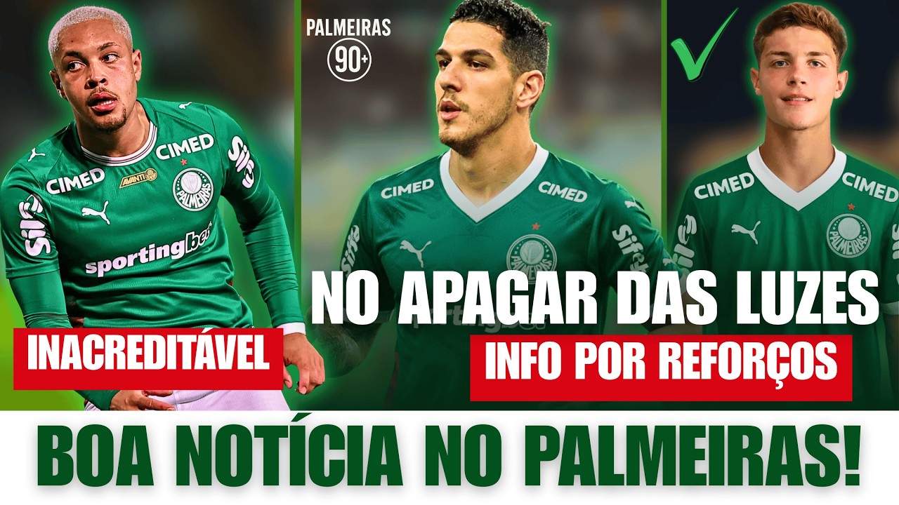 PALMEIRAS ACERTOU POR 600 MILHÕES! INFO BOA PARA O CHOQUE REI E O MERCADO DA BOLA DO PALMEIRAS!