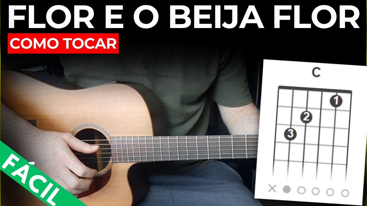 Flor e o Beija-flor - Marília Mendonça - Aprenda a tocar no violão Completa e Simplificada