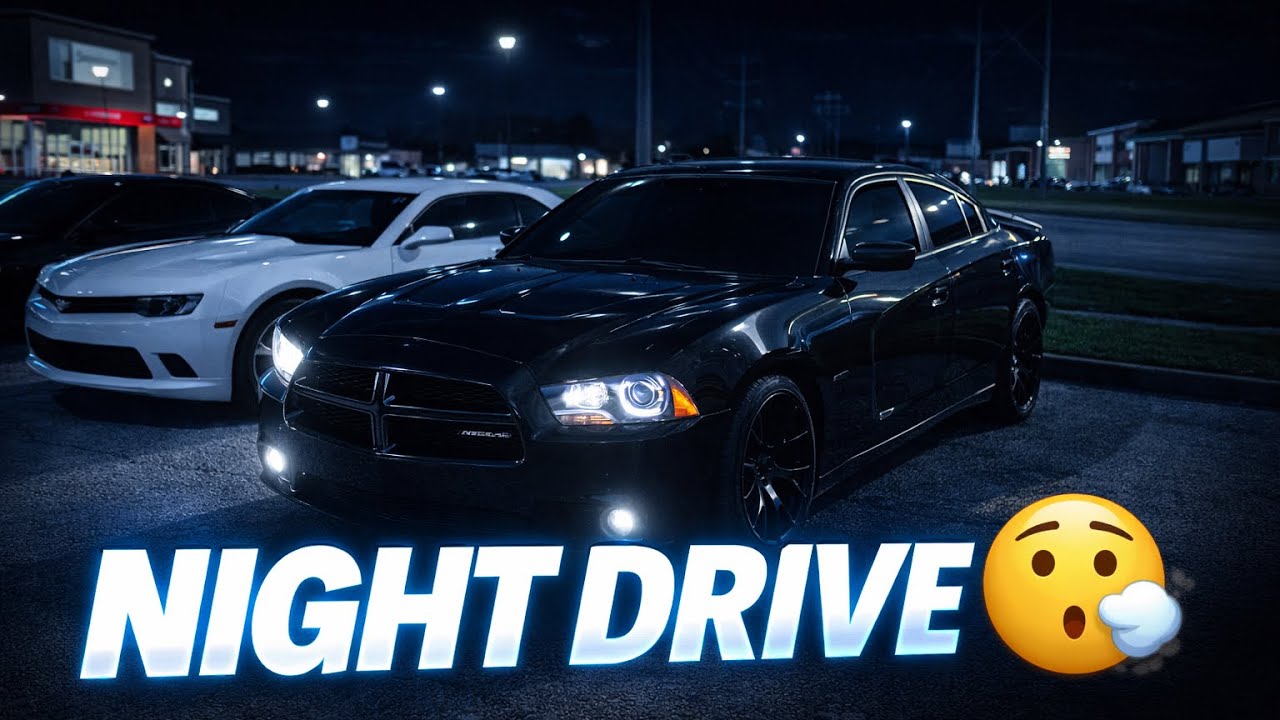 Night Cruising in My Charger🖤🏎️