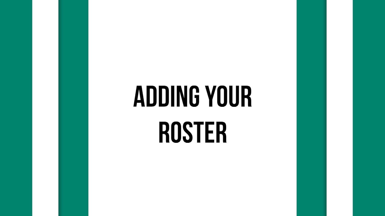 GameChanger - Adding Your Roster