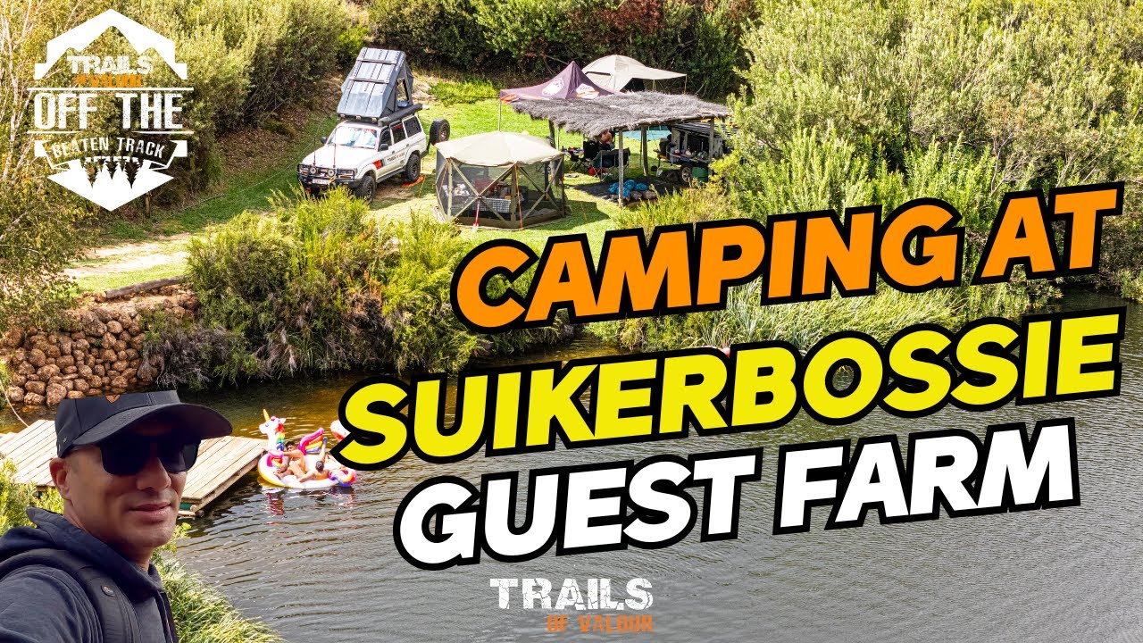 Camping at Suikerbossie Guest Farm-Waterfalls,Canyons,Swimming& Ancient Bushman Art.