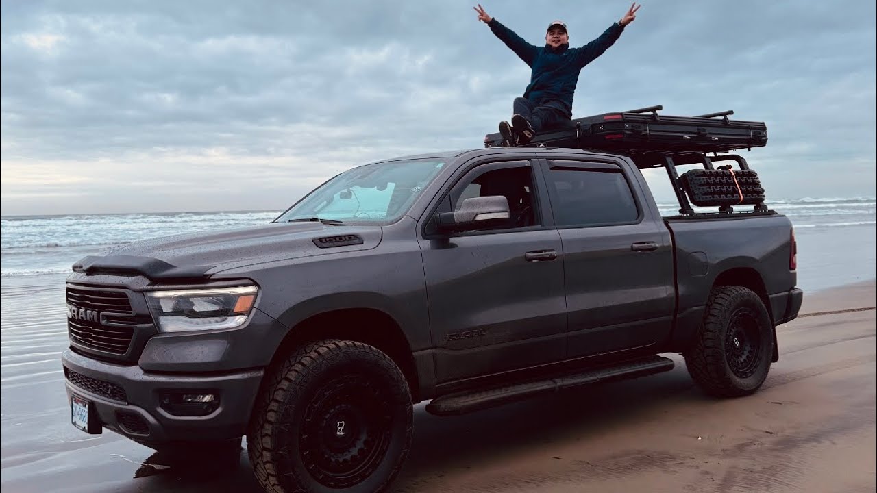 Ep. 11 Famous Ship Wreck in Oregon Camp! Travel from BC to Oregon with our roof top tent (ASMR)