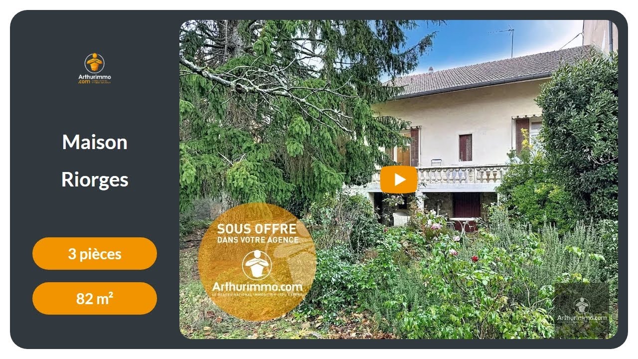 Vente Maison à RIORGES - 128.000€