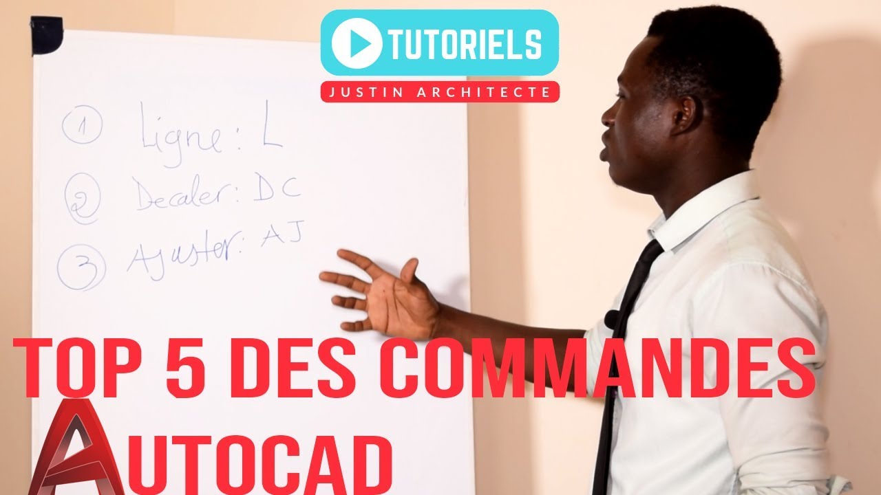 Les 5 commandes les plus utilisées dans Autocad