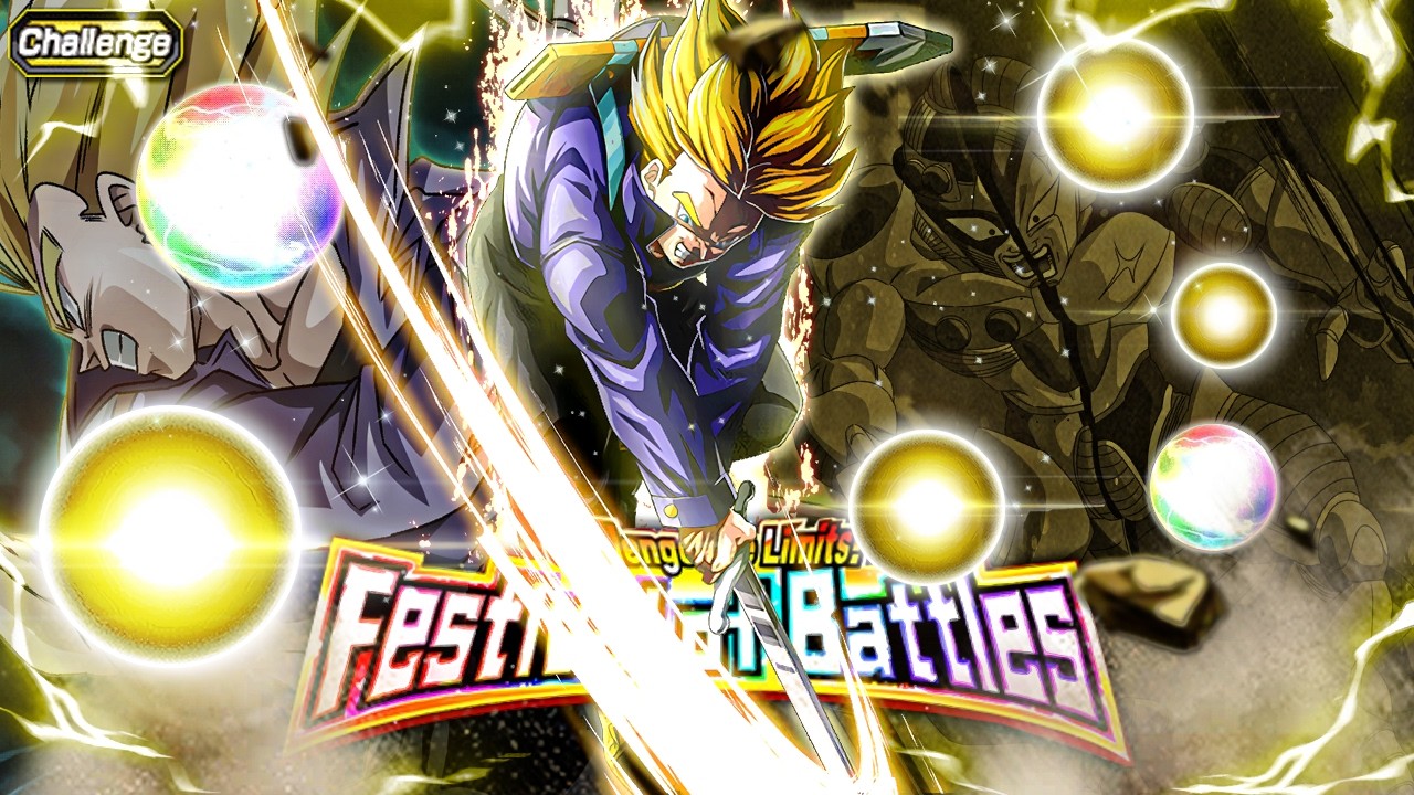 SUPER EZA LR PHY SSJ TRUNKS VS. CHALLENGE THE LIMITS! FESTIVAL OF BATTLES! (Dokkan Battle)