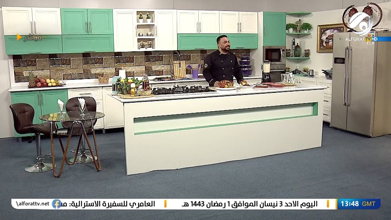 مطبخ ابو علوش .. مندي دجاج & صلصة الدقوس & مقبلات اللبنة & شوربة البيضة & سموذي الموز | 2022/4/3