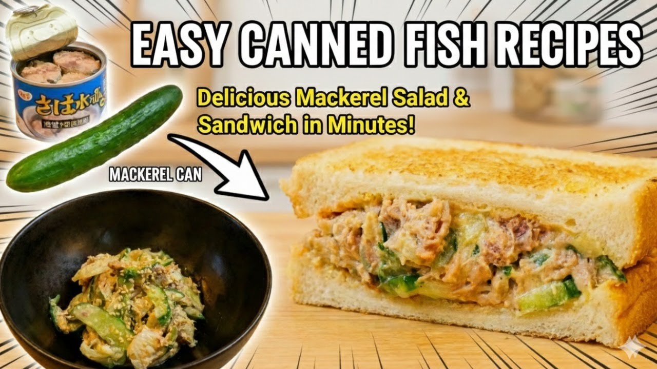 5-Minute Mix-Only mackerel Salad: Shockingly Good, Healthy & Budget-Friendly