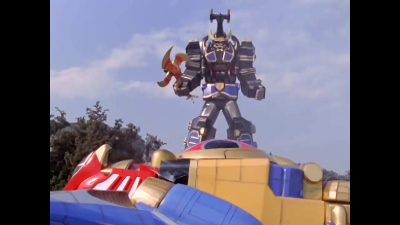 Power Ranger Ninja Storm | Thunger Megazord vs Storm Megazord
