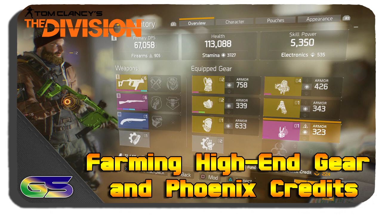The Division - How to Farm High-End Gear and Phoenix Credits Guide