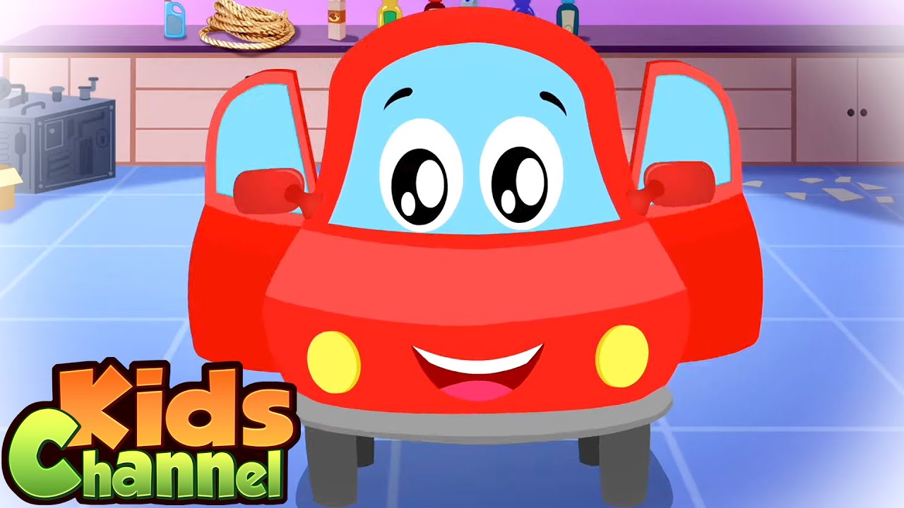 Head Shoulders Knees and Toes | Car Cartoons & Nursery Rhymes for Kids - Kids Channel