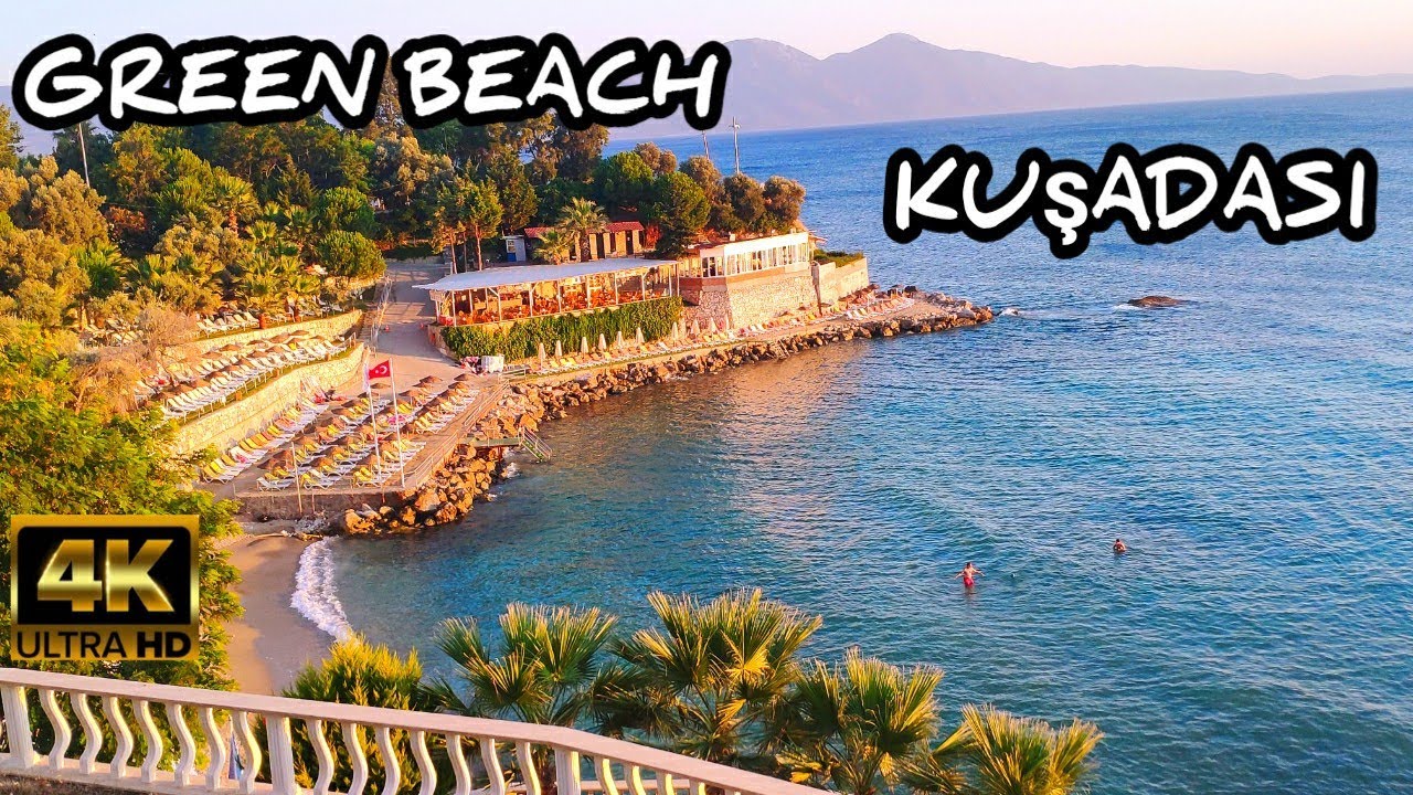 KUŞADASI GREEN BEACH | LOST PARADISE BEACH | KUŞADASI KADINLAR DENIZI ROAD TRIP | 10 July 2023 | 4k