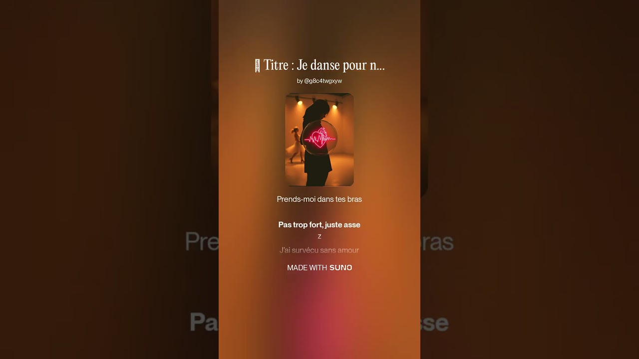 Je danse pour ne pas mourir