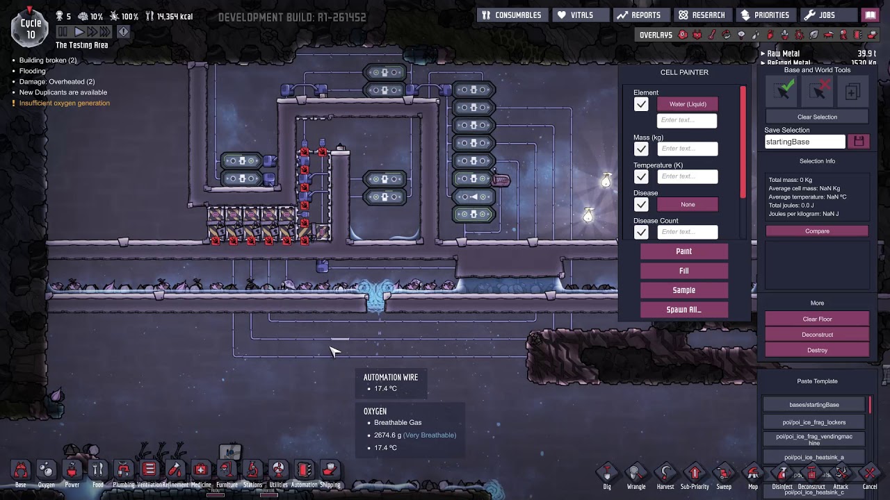 Oxygen Not Included - 2018 version : low budget pump using logic sys and air locks